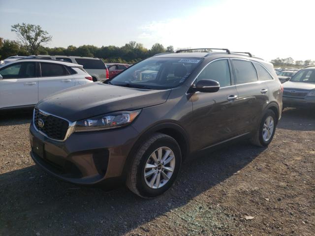 5XYPG4A30KG532078 - 2019 KIA SORENTO L BROWN photo 1