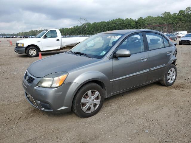 KNADH4A34B6913853 - 2011 KIA RIO BASE GRAY photo 1