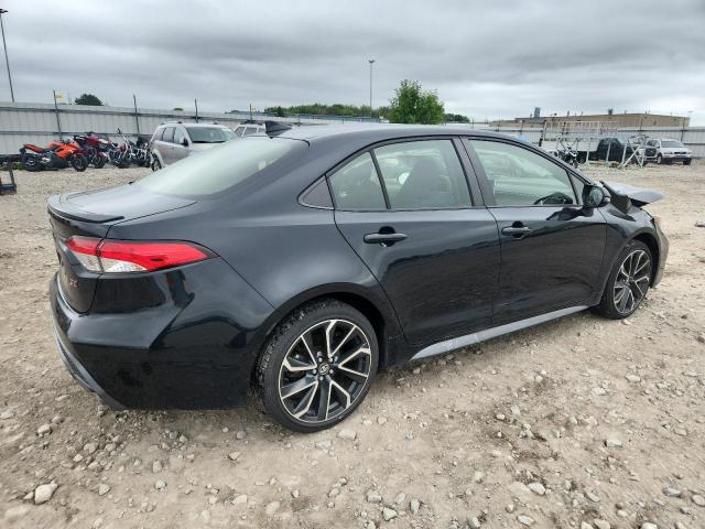 JTDS4MCE2MJ078971 - 2021 TOYOTA COROLLA SE BLACK photo 3