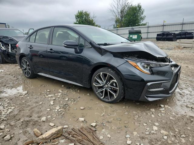 JTDS4MCE2MJ078971 - 2021 TOYOTA COROLLA SE BLACK photo 4