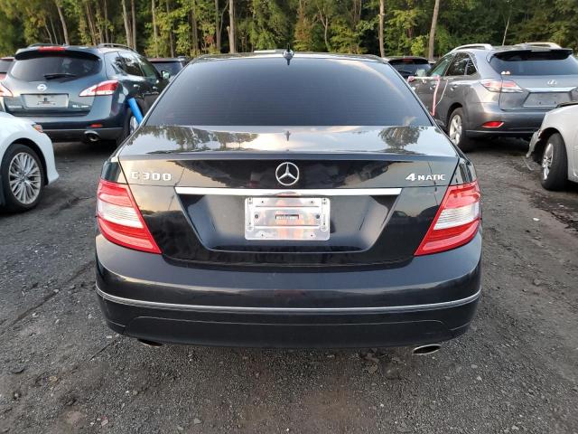 WDDGF81X48F153373 - 2008 MERCEDES-BENZ C 300 4MATIC BLACK photo 6