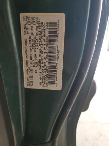 5TBBT4413YS001932 - 2000 TOYOTA TUNDRA ACCESS CAB Зеленый фото 12