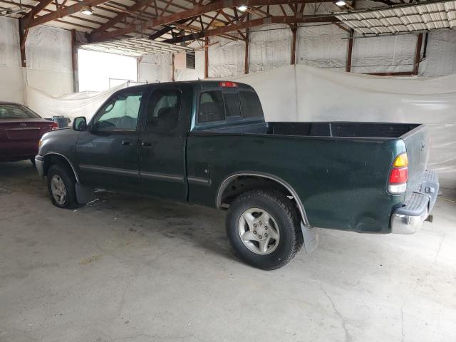 5TBBT4413YS001932 - 2000 TOYOTA TUNDRA ACCESS CAB Зеленый фото 2