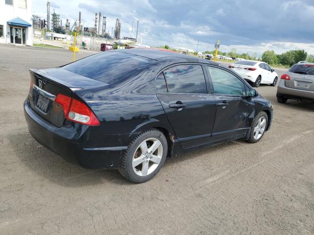 2HGFA16689H030902 - 2009 HONDA CIVIC LX-S BLACK photo 3