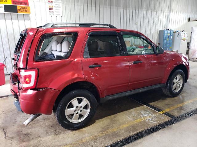 1FMCU9DGXCKC50928 - 2012 FORD ESCAPE XLT BURGUNDY photo 3