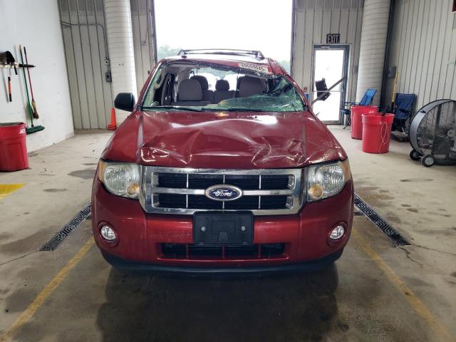 1FMCU9DGXCKC50928 - 2012 FORD ESCAPE XLT BURGUNDY photo 5