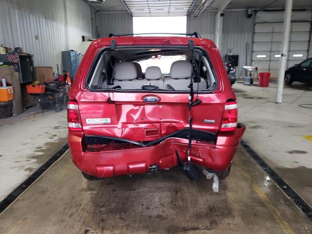 1FMCU9DGXCKC50928 - 2012 FORD ESCAPE XLT BURGUNDY photo 6