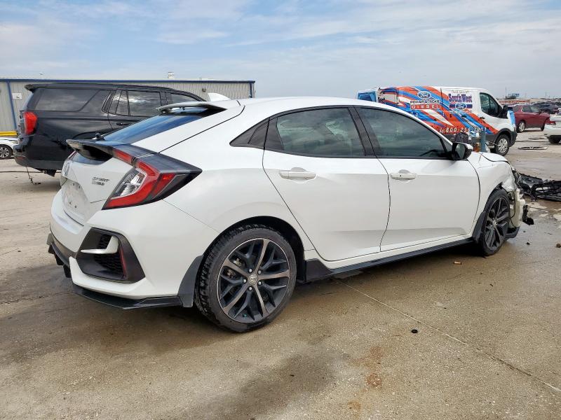 SHHFK7H45MU207851 - 2021 HONDA CIVIC SPORT WHITE photo 3