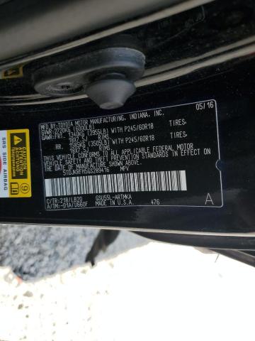 5TDJKRFH5GS289416 - 2016 TOYOTA HIGHLANDER XLE 黑色 照片 13