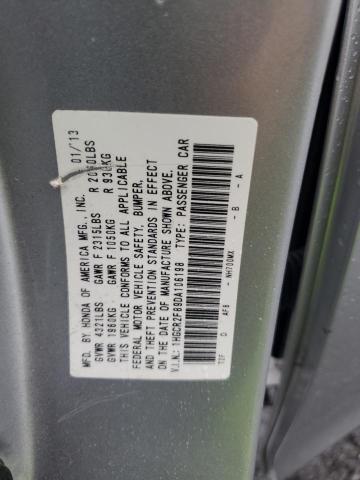 1HGCR2F89DA106198 - 2013 HONDA ACCORD EXL 银色 照片 12
