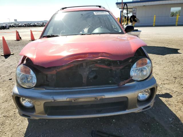 JF1GG68532H834674 - 2002 SUBARU IMPREZA OUTBACK SPORT RED photo 5