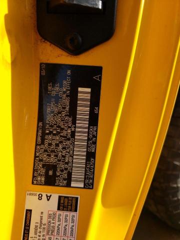 JTEBU4BF2AK085723 - 2010 TOYOTA FJ CRUISER YELLOW photo 12