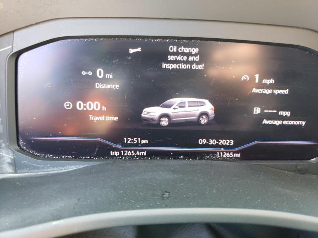 1V2ER2CA8KC607923 - 2019 VOLKSWAGEN ATLAS SEL GRAY photo 9