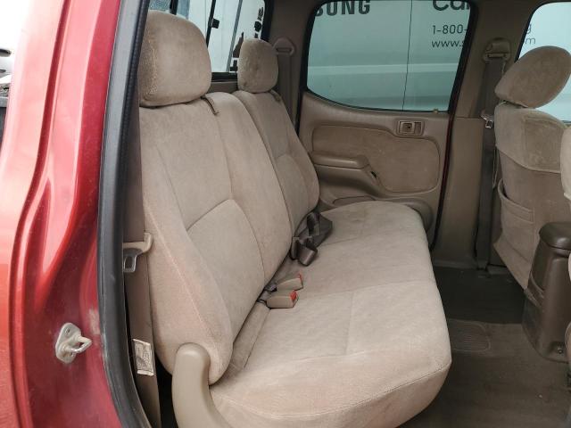 5TEHN72N61Z758450 - 2001 TOYOTA TACOMA DOUBLE CAB RED photo 10