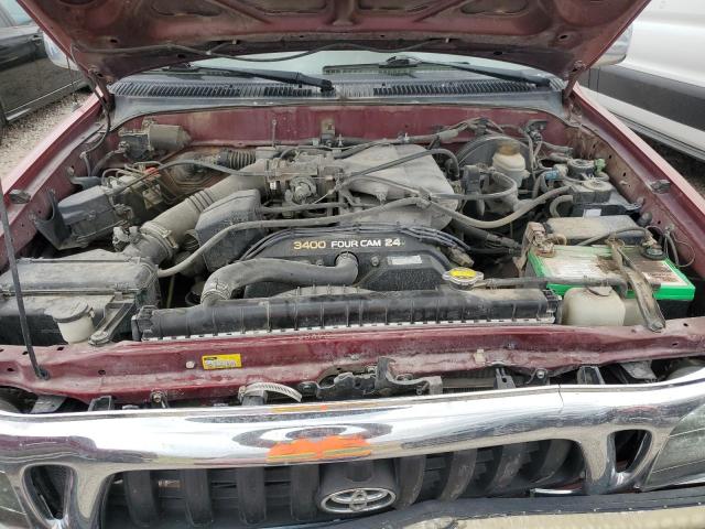 5TEHN72N61Z758450 - 2001 TOYOTA TACOMA DOUBLE CAB RED photo 11
