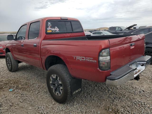 5TEHN72N61Z758450 - 2001 TOYOTA TACOMA DOUBLE CAB RED photo 2