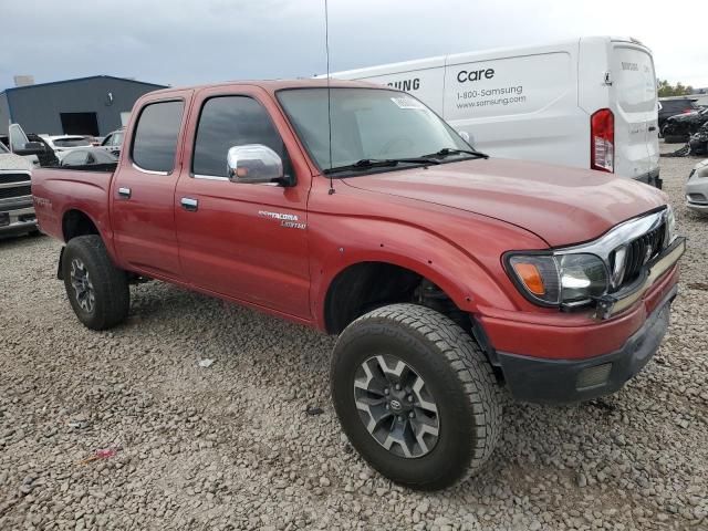 5TEHN72N61Z758450 - 2001 TOYOTA TACOMA DOUBLE CAB RED photo 4