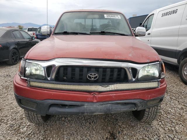 5TEHN72N61Z758450 - 2001 TOYOTA TACOMA DOUBLE CAB RED photo 5