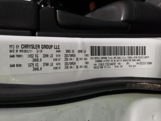 1C4RJFJT5EC448787 - 2014 JEEP GRAND CHER SUMMIT Ağ foto 12