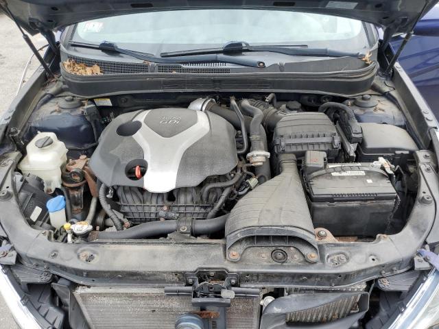 5NPEC4ABXDH571749 - 2013 HYUNDAI SONATA SE ლურჯი ფოტო 11