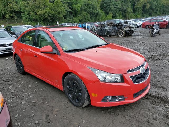 1G1PG5SB3E7288335 - 2014 CHEVROLET CRUZE LTZ RED photo 4