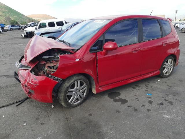 JHMGD38648S030209 - 2008 HONDA FIT SPORT RED photo 1