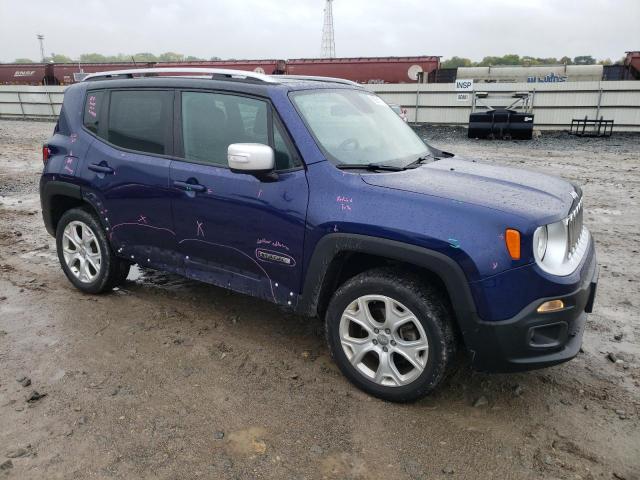 ZACCJBDB7HPE74454 - 2017 JEEP RENEGADE LIMITED BLUE photo 4