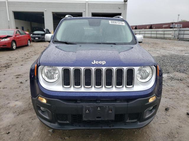 ZACCJBDB7HPE74454 - 2017 JEEP RENEGADE LIMITED BLUE photo 5