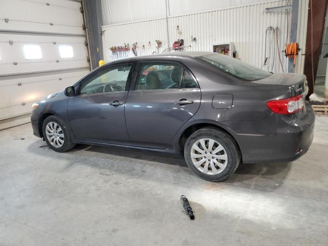 5YFBU4EE5DP127394 - 2013 TOYOTA COROLLA BASE GRAY photo 2
