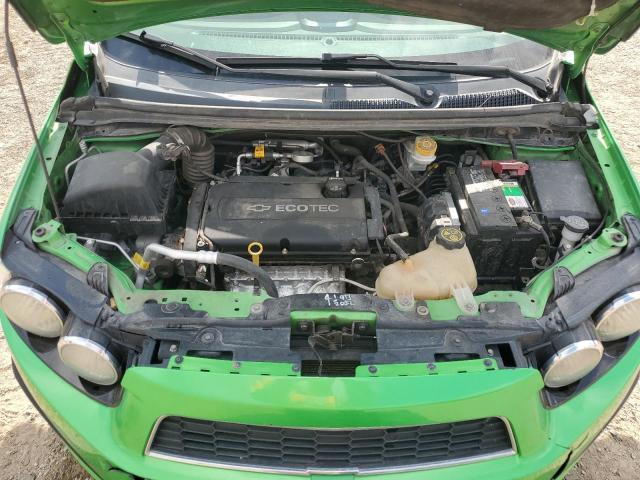 1G1JC5SH4F4133530 - 2015 CHEVROLET SONIC LT GREEN photo 11
