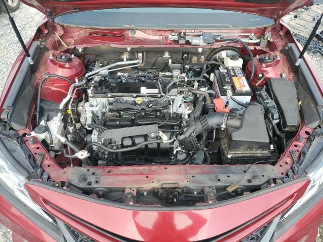 4T1B11HKXJU634066 - 2018 TOYOTA CAMRY L RED photo 11