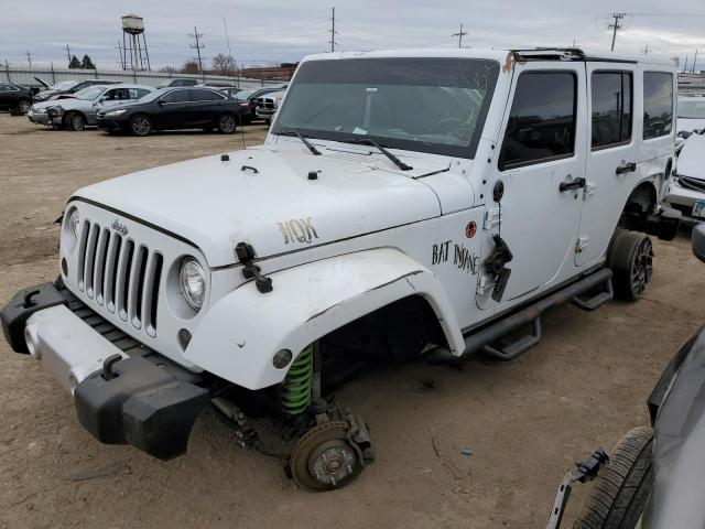 1C4BJWEG8JL832300 - 2018 JEEP WRANGLER U SAHARA WHITE photo 1
