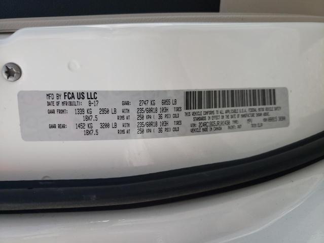 2C4RC1BG5JR101430 - 2018 CHRYSLER PACIFICA TOURING L 白色 照片 13