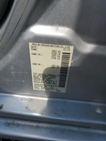 1N4BL4EV1KC193195 - 2019 NISSAN ALTIMA SL 银色 照片 12