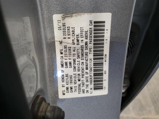 1HGCR2F77DA211104 - 2013 HONDA ACCORD EX SILVER photo 12
