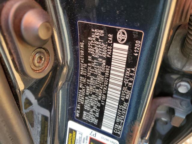 4T1BF1FK7GU218862 - 2016 TOYOTA CAMRY LE BLUE photo 12