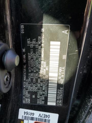 5TDZK22C79S279350 - 2009 TOYOTA SIENNA XLE BLACK photo 13