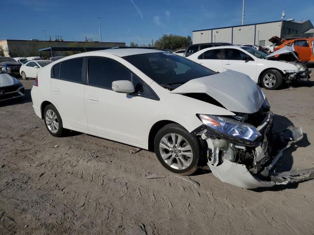 JHMZE2H72DS001794 - 2013 HONDA INSIGHT EX WHITE photo 4