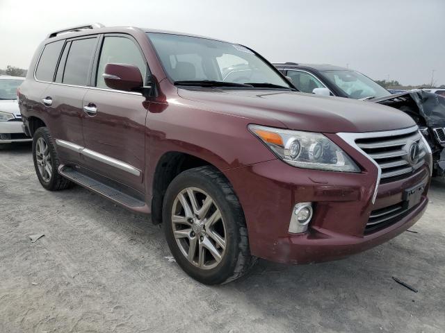 JTJHY7AX6E4153673 - 2014 LEXUS LX 570 BURGUNDY photo 4