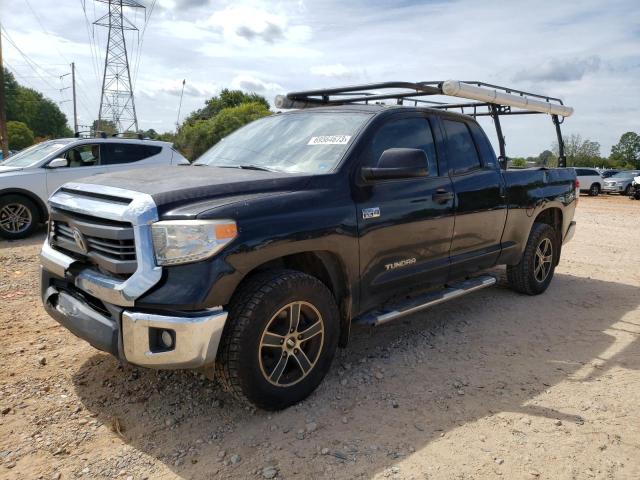 5TFRY5F10EX148838 - 2014 TOYOTA TUNDRA DOUBLE CAB SR/SR5 BLACK photo 1