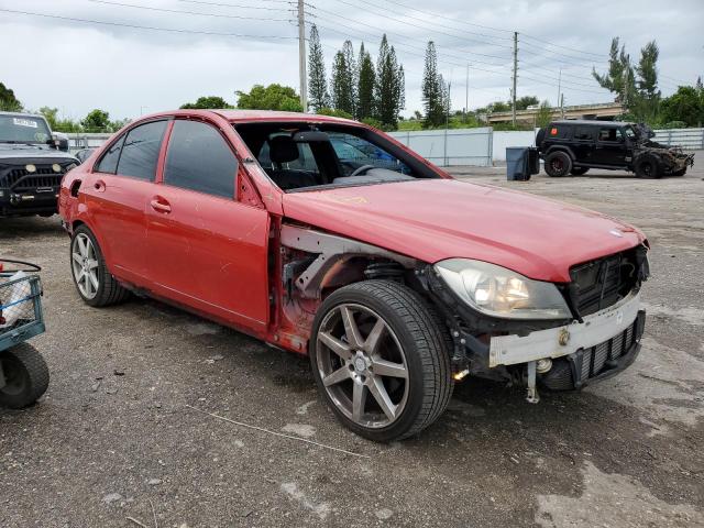 WDDGF4HB9EA956398 - 2014 MERCEDES-BENZ C 250 RED photo 4