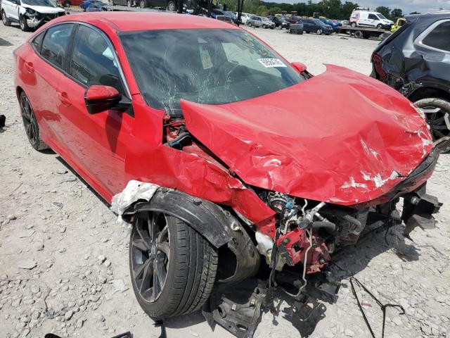 2HGFC2F81MH552362 - 2021 HONDA CIVIC SPORT წითელი ფოტო 4