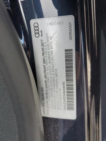 WAU22AFC0HN008055 - 2017 AUDI A7 PRESTIGE BLUE photo 12