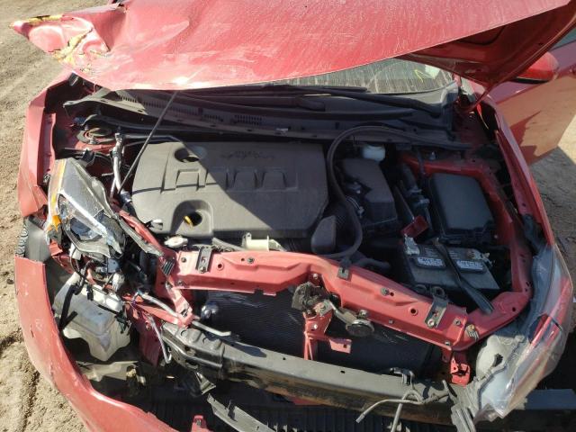 2T1BURHE8HC948536 - 2017 TOYOTA COROLLA L RED photo 11