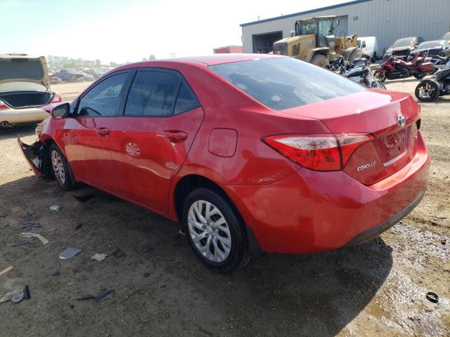 2T1BURHE8HC948536 - 2017 TOYOTA COROLLA L RED photo 2