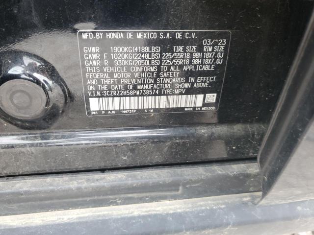 3CZRZ2H58PM738574 - 2023 HONDA HR-V SPORT 黑色 照片 13
