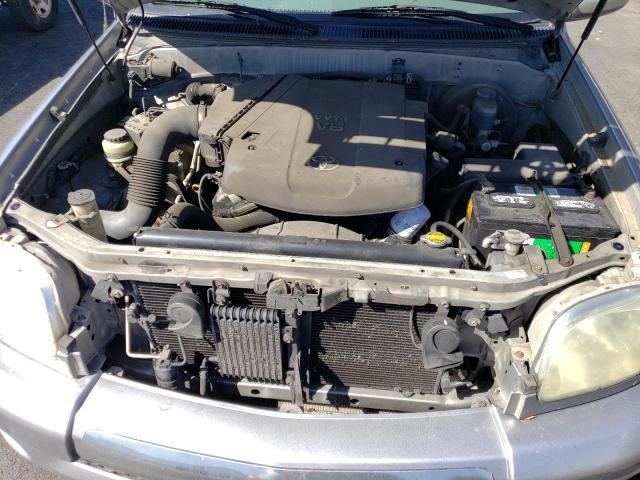 5TBRU34155S443662 - 2005 TOYOTA TUNDRA ACCESS CAB SR5 SILVER photo 11