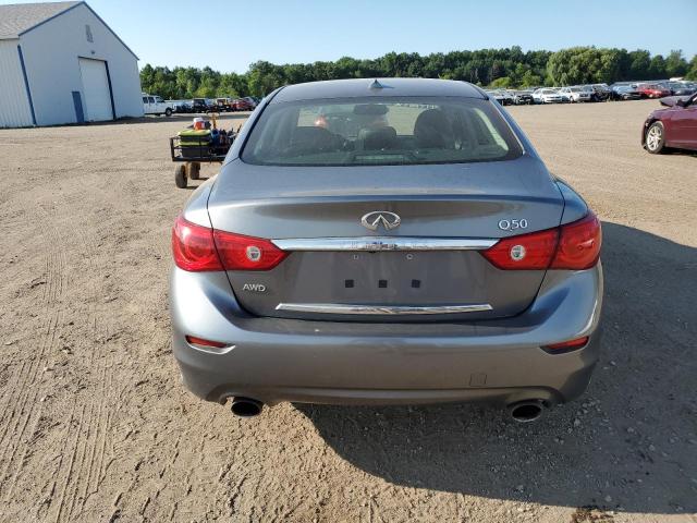 JN1BV7AR6FM422603 - 2015 INFINITI Q50 BASE GRAY photo 6