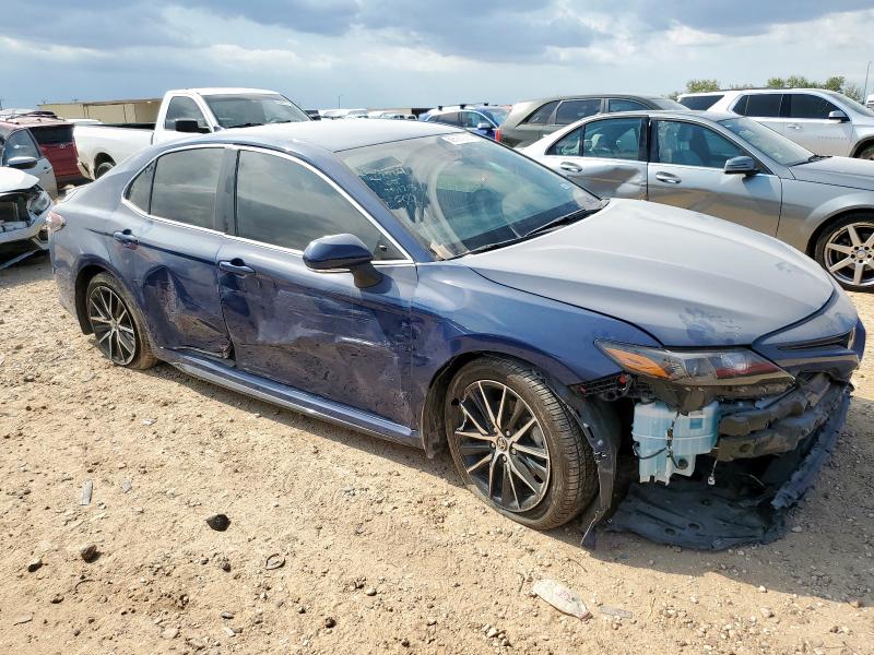 4T1G11AK6RU221007 - 2024 TOYOTA CAMRY SE NIGHT SHADE BLUE photo 4