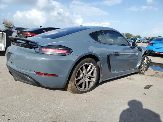 WP0AA2A86JS260166 - 2018 PORSCHE CAYMAN BLUE photo 3